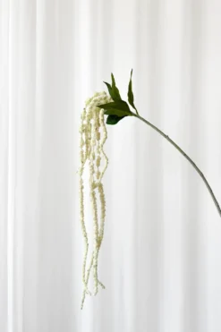 Amaranthus gren Kunstig Blomst - Hvid
