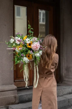 Amaranthus gren Kunstig Blomst - Hvid