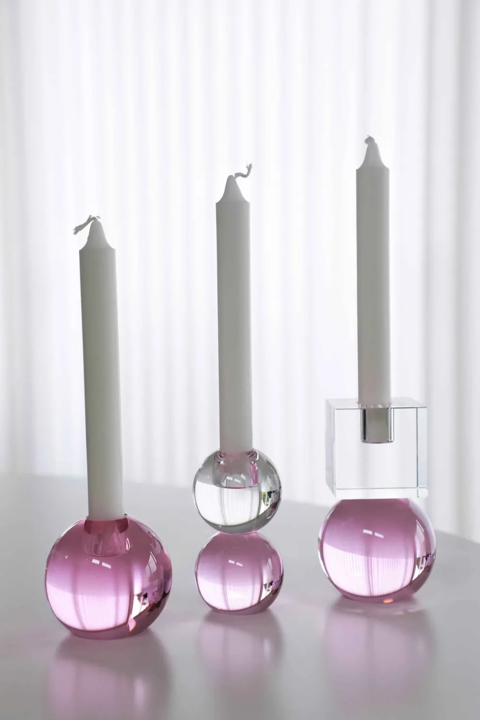 Crystal Color Crush - Clear/Pink Twin