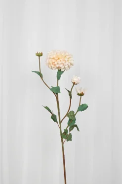 Dahlia Kunstig Blomst - Creme | Flere hoveder