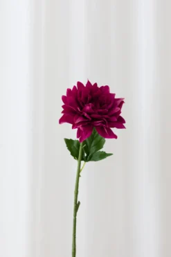 Dahlia Kunstig Blomst - Hot pink | Ét hoved