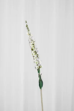 Delphinium Kunstig Blomst - Hvid
