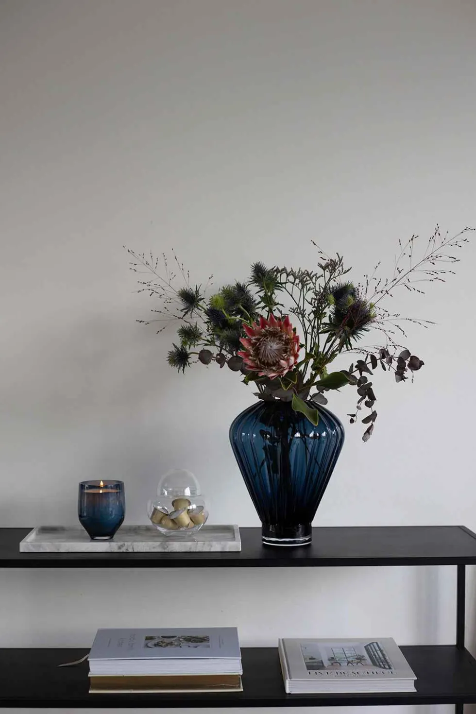 Evelyn Vase - Blå | Mellem