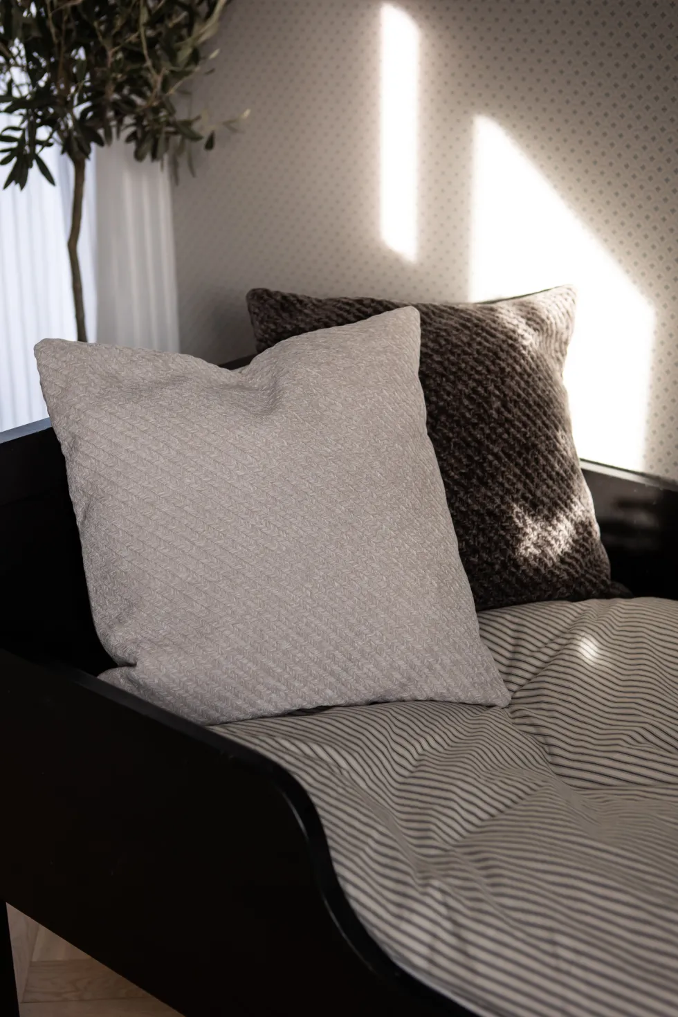 Herringbone Pude - Stone | 45*45