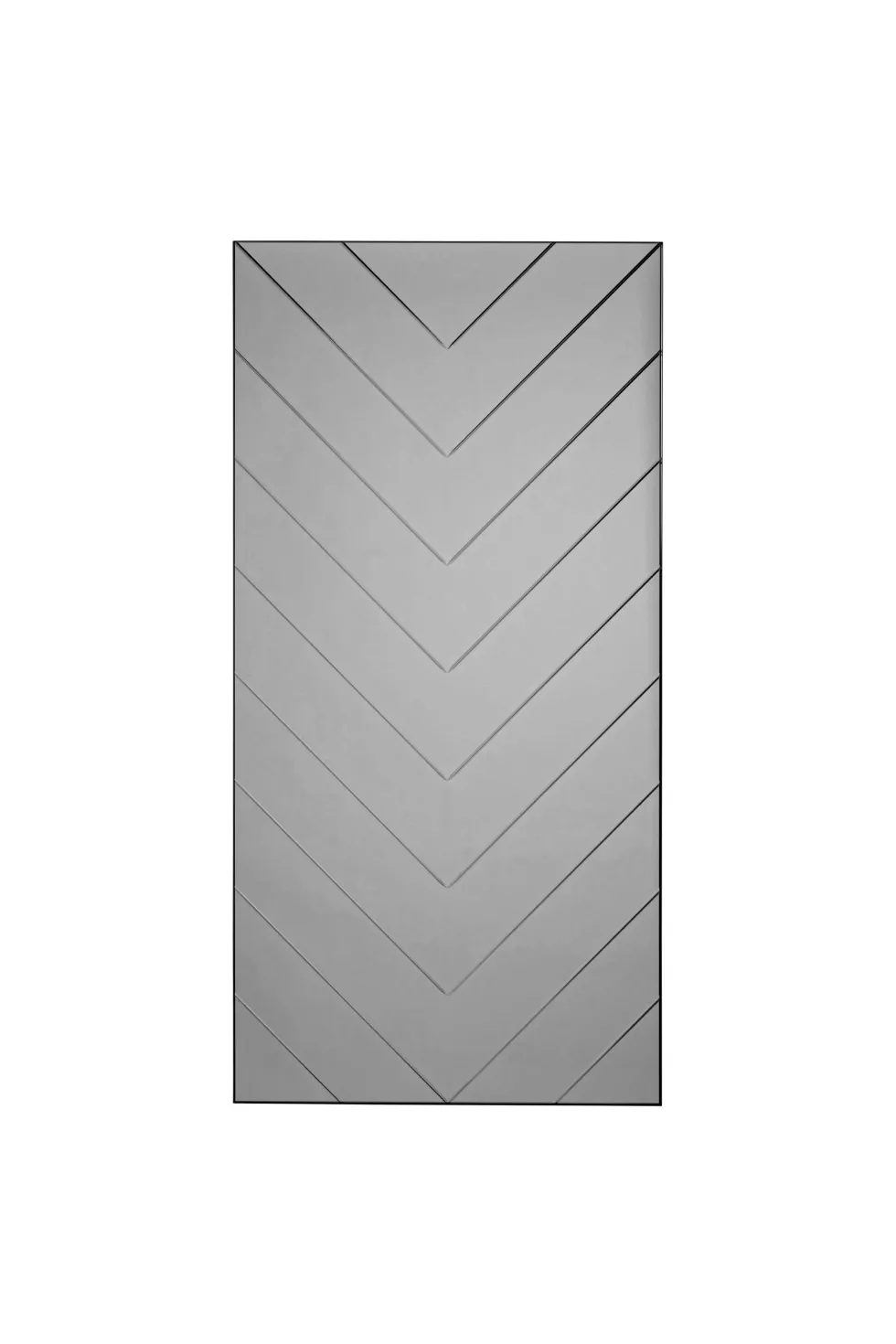Herringbone Spejl - Grå | Stor