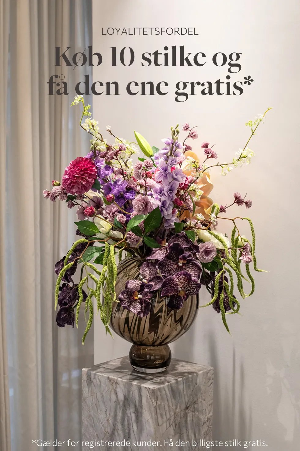 Hænge gren Kunstig Blomst - Grøn | No. 2
