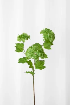 Hortensia Kunstig Blomst - Grøn | 3 Hovedet