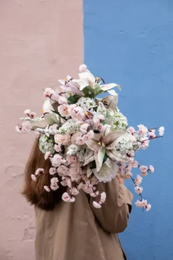 Kirsebærgren Kunstig Blomst - Rose