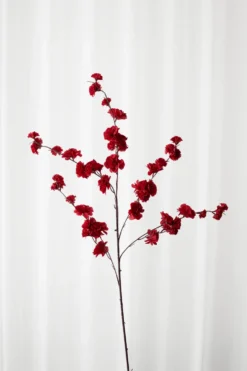 Kirsebærgren Kunstig blomst - rød