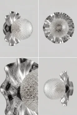Lea Lampe - chrome | harlequin glas