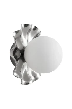 Lea Lampe - chrome | opal glas