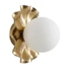 Lea Lampe - gylden | opal glas