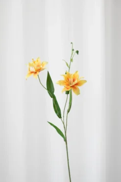 Lilje Kunstig Blomst - Gul | Lille