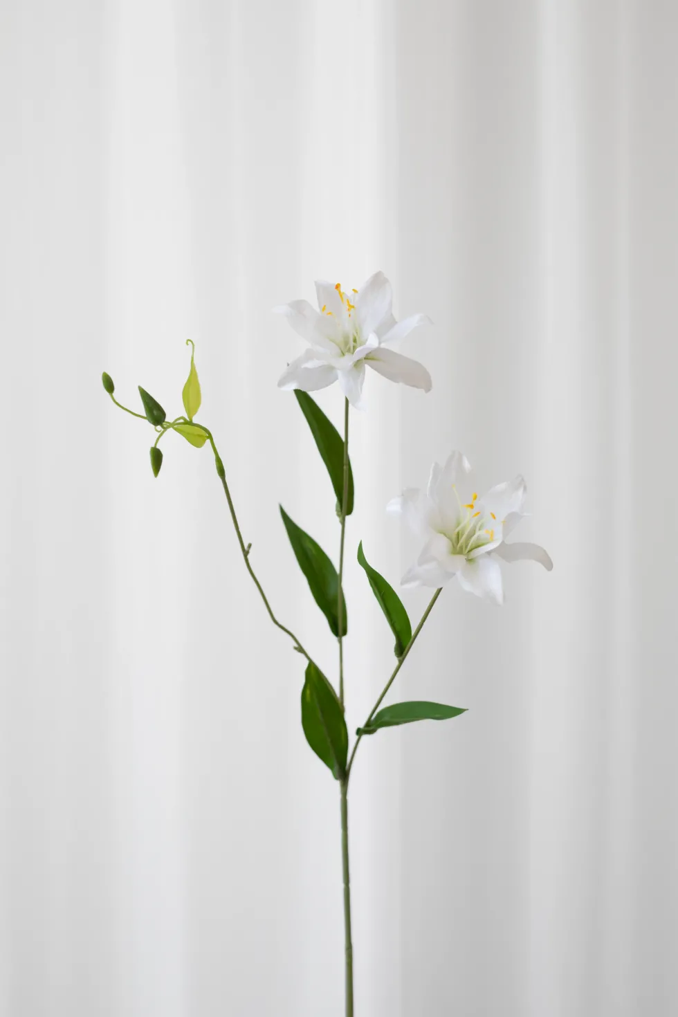 Lilje Kunstig Blomst - Hvid | Lille