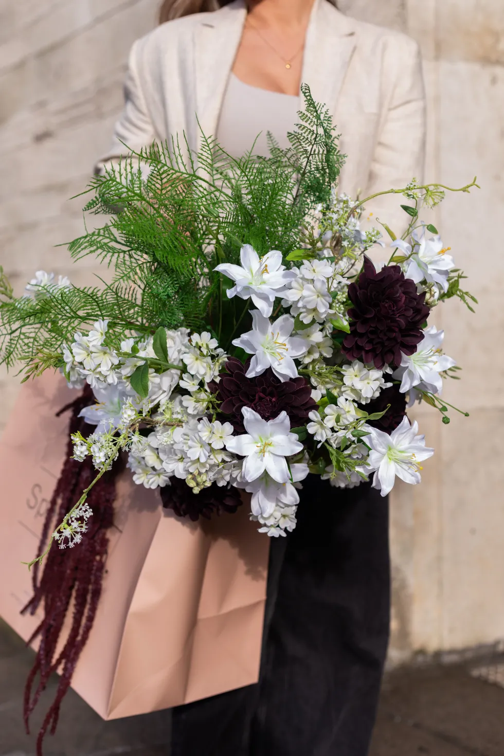 Lilje Kunstig Blomst - Hvid | Lille