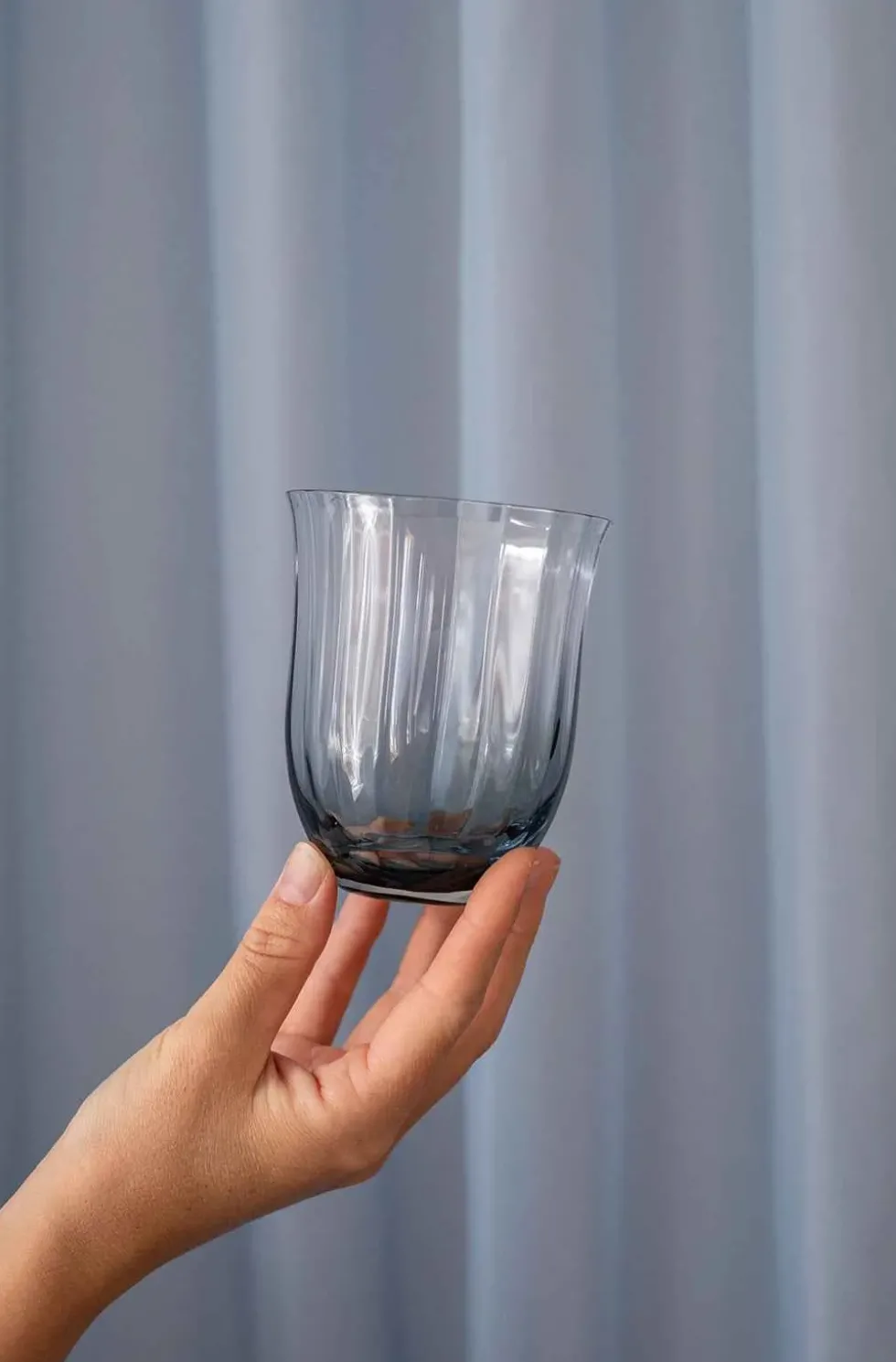 Lina Drikkeglas - Petrol blue