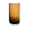 Meadow Swirl Cylinder Vase - Amber | Lille