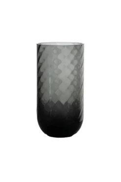 Meadow Swirl Cylinder Vase - Grå | Lille