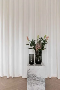 Meadow Swirl Cylinder Vase - Grå | Lille