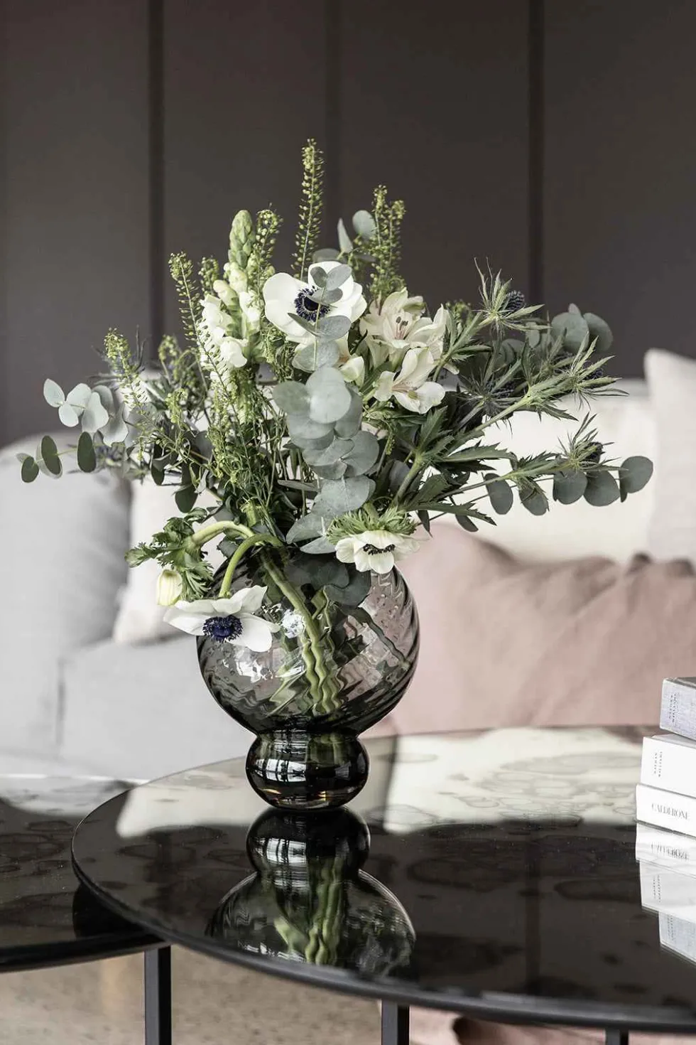 Meadow Swirl Vase - Grå | Lille