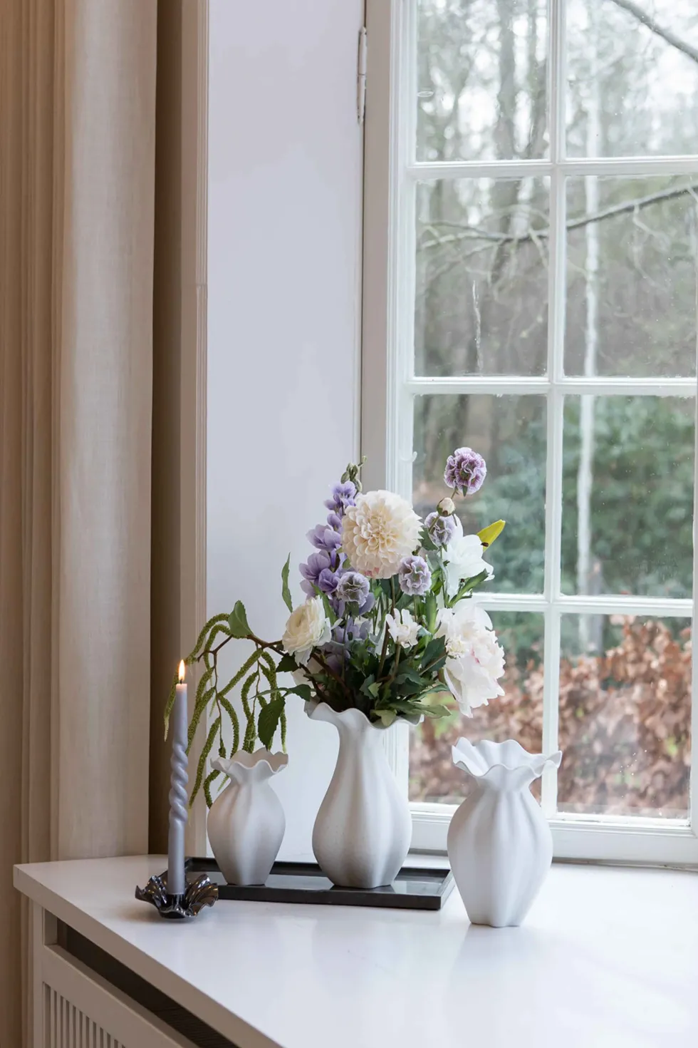 Nellie Vase - Off White | Lille