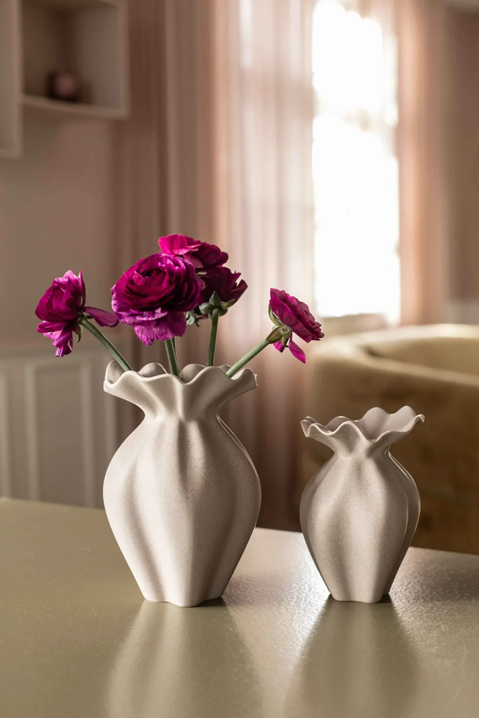Nellie Vase - Sand | Mellem