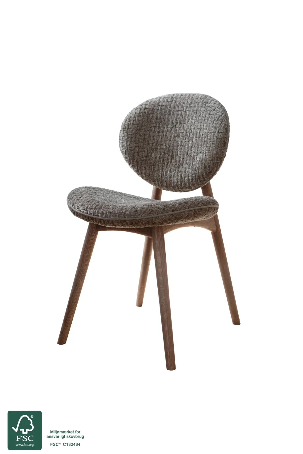 Nohr spisebordsstol - Brunolieret Eg | Caramel Teddy