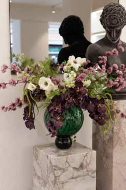 Orkidé Kunstig Blomst - Bordeaux | 7 hoveder
