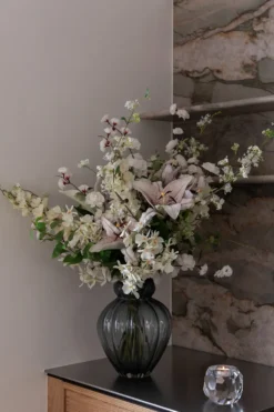 Orkidé Kunstig Blomst - Hvid | Flere hoveder