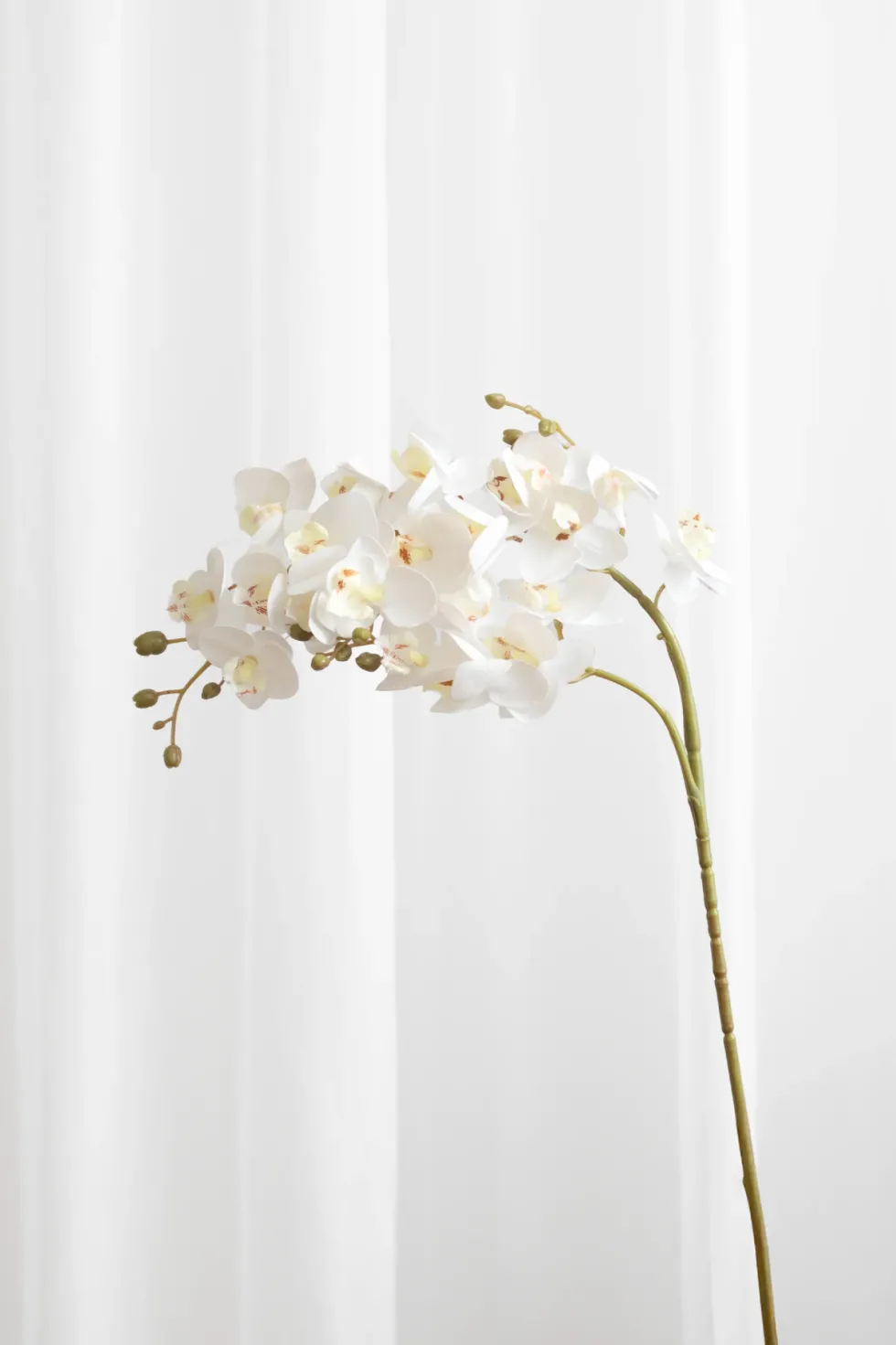 Orkidé Kunstig Blomst - Hvid | 21 hoveder
