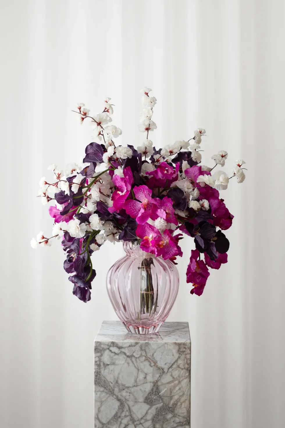 Orkidé Kunstig Blomst - Pink | 7 hoveder