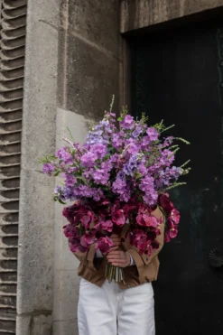 Orkidé Kunstig Blomst - Plum | 7 hoveder