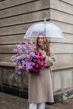 Orkidé Kunstig Blomst - Plum | 7 hoveder