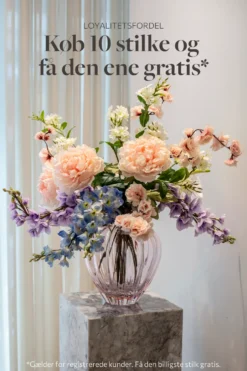 Pæon Kunstig Blomst - Rose