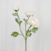 Ranunkel Kunstig Blomst - Hvid