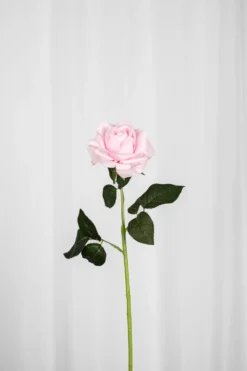 Rose Kunstig Blomst - Lyserød