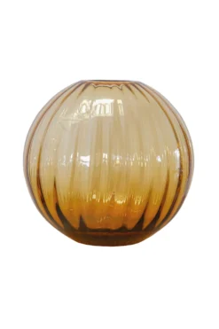 Sadie Line Vase - Amber | Mellem