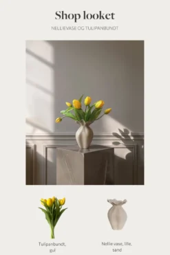 Shop looket - Tulipanbundt og Nellie vase - Gul