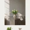 Shop looket - Tulipanbundt og Nellie vase - Hvid