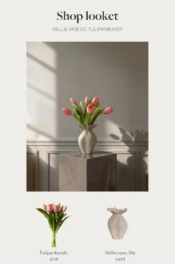 Shop looket - Tulipanbundt og Nellie vase - Pink