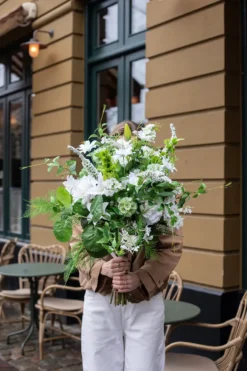 Skabiose Kunstig Blomst - Grøn | Ét hoved
