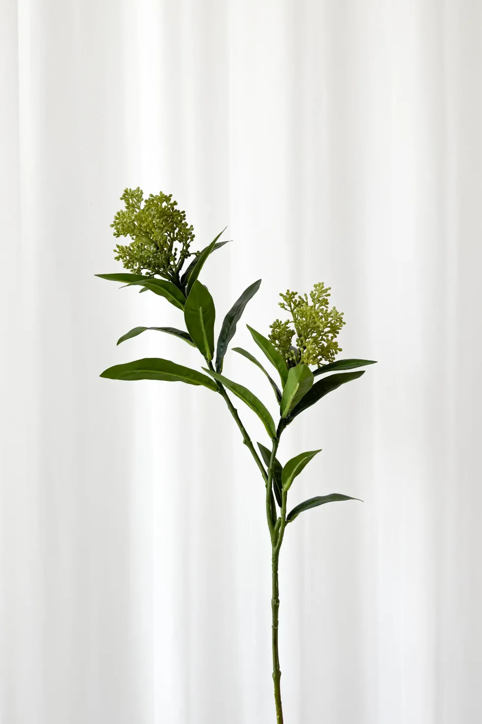 Skimmia gren Kunstig Blomst - Grøn