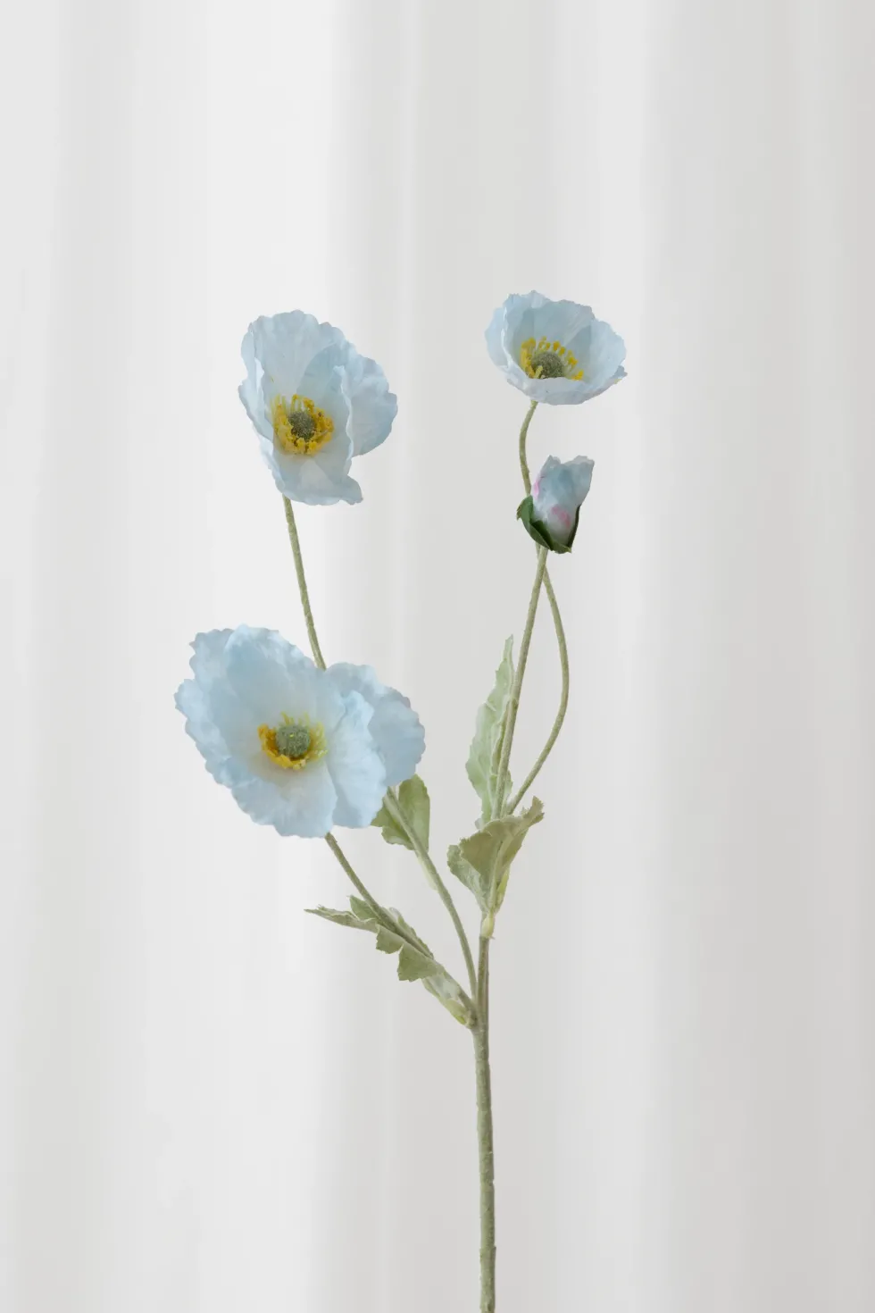 Valmue Kunstig Blomst - Blå